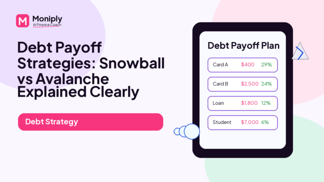 article_featured_image_03_debt_payoff_snowball_avalanche_1600x900 Debt payoff worksheet comparing snowball and avalanche methods with bills and calculator.